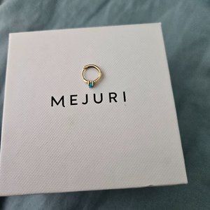 Mejuri Turqoise Mini Hoop